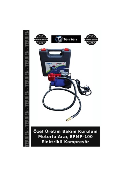 Özel Üretim Bakım Kurulum Motorlu Araç Epmp-100 Elektrikli Kompresör