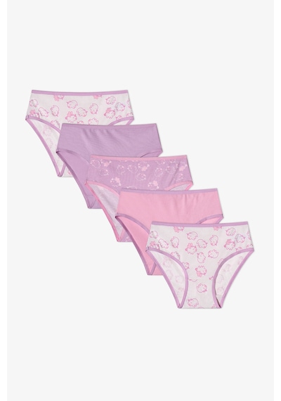Penti Kız Çocuk Pembe Unibara Unicorn Desenli 5li Slip Külot