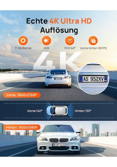 70mai A800se Dashcam Araç Ön Arka 4k Hdr 2160p+1080p, Çift Araç Kamerası 3" Ips, F1.55 Açıklıklı Gece Görüşü, 210s Buffer Acil Durum Ön Kayıt, Park İzleme Micro Sd Kart Dahil Değil 70mai A800se Dashcam Araç Ön Arka 4k Hdr 2160p+1080p, Çift Araç Kamerası 3" Ips, F1.55 Açıklıklı Gece Görüşü, 210s Buffer Acil Durum Ön Kayıt, Park İzleme Micro Sd Kart Dahil Değil
