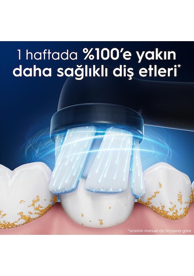 Oral-b İo Gentle Care Siyah Diş Fırçası Yedek Başlığı 4 Adet