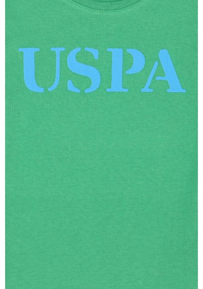 U.S. Polo Assn. Çocuk Basic Bisiklet Yaka Tişört Yeşil