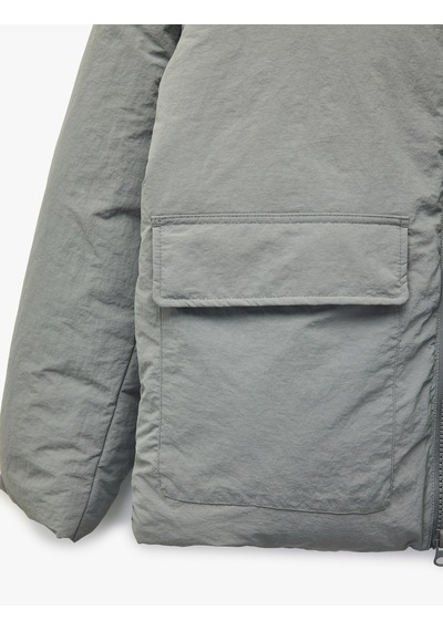 Koton Uzun Kollu Kapaklı Cep Detaylı Fermuarlı Slim Fit Dik Yaka Kışlık Şişme Mont Gri 6wam20125hw Gri Koton Uzun Kollu Kapaklı Cep Detaylı Fermuarlı Slim Fit Dik Yaka Kışlık Şişme Mont Gri 6wam20125hw Gri