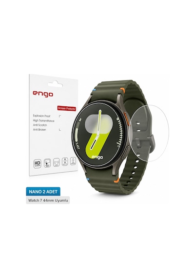 Samsung Galaxy Uyumlu Watch 7 44mm Ekran Koruyucu Nano 2 Adet