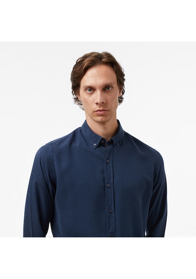 Nautica Erkek Lacivert Classic Fit Gömlek Düz W57232t Lacivert