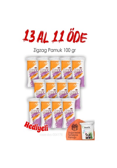 13 Al 11 Öde Lux Zigzag Pamuk 100gr. Ve Rosıe