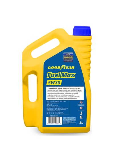 Goodyear Goodyear Fuel Max 5W30 Motor Yağı 5 Litre