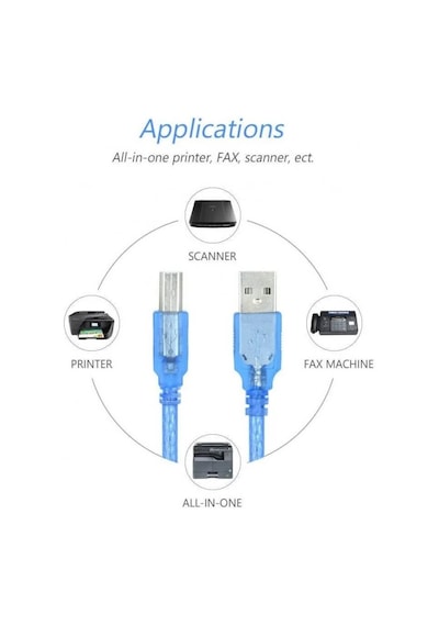 Alfatech At-upb201 Usb 2.0 Yazıcı Kablo 1,5 Metre Hasır Kablo