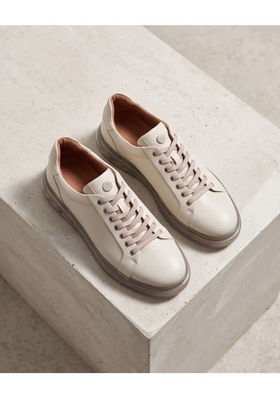 2274-zanelle Hakiki Full Duble Deri Üst Kalite Premıum Erkek Sneaker Ayakkabı Bej
