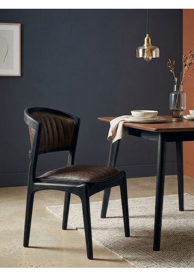 Kensington İskandinav Ahşap Sandalye Siyah