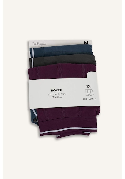 Defacto Regular Fıt 3lü Boxer G9167ax26spnv164 Lacivert-nv164