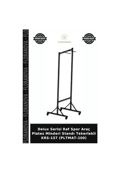 Delux Serisi Raf Spor Araç Plates Minderi Standı Tekerlekli Krs-157 Pltmat-100 Çok Renkli