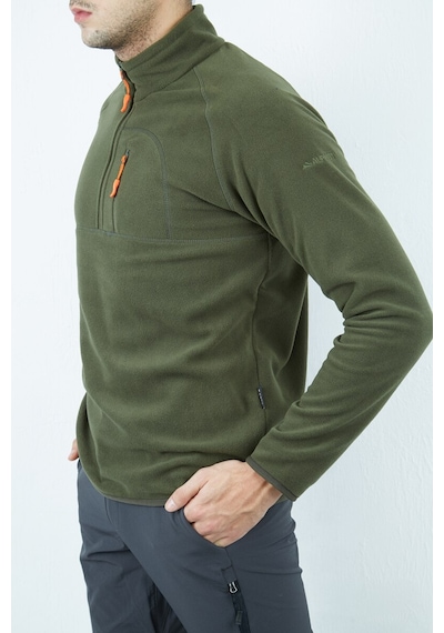 Alpinist Gamma Yarım Fermuarlı Erkek Polar Haki (520730528)