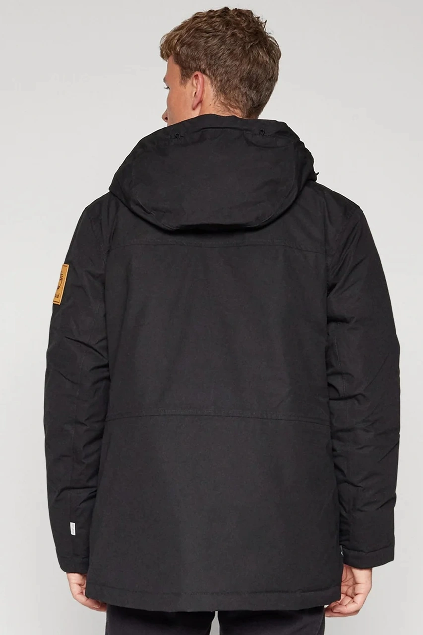 Timberland Dryvent Scar Ridge Waterproof Parka Erkek Su Geçirmez Kapüşonlu Parka Siyah Siyah