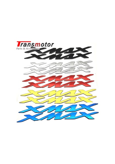 Xmax Metalik Damla Logo Amblem Seti Ithal Lli Gümüş