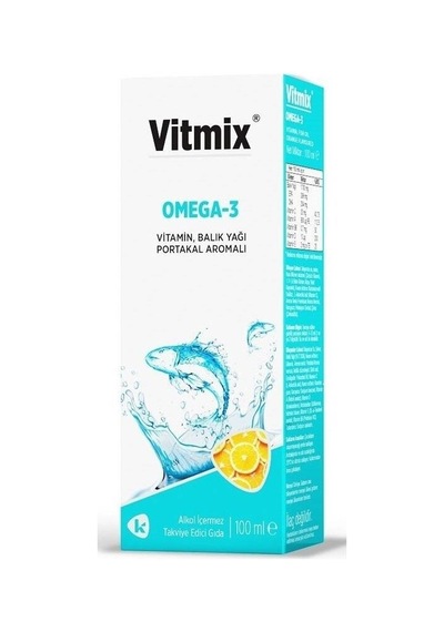 Vitmix Omega 3 Balık Yağı Vitaminli Şurup 100ml