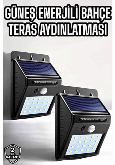 Buğz Solar Güneş Enerji Panelli Sensörlü Lamba Enerji Tasarruflu