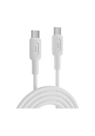 60w Usb Type-c To Type-c Silikon Hızlı Şarj Ve Data Kablosu Beyaz 2 Metre Diğer