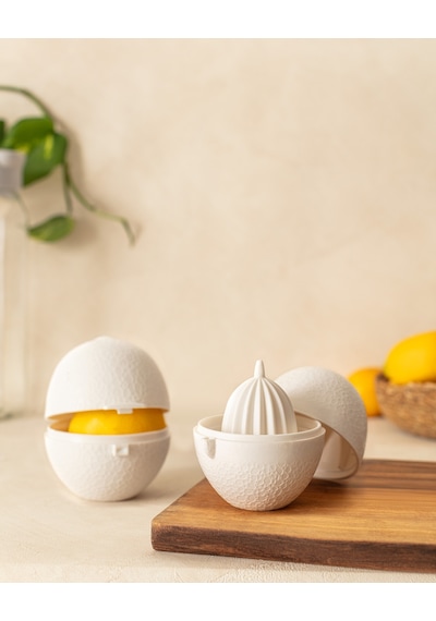 Madame Coco Justine Limon Saklama Kabı Ve Limon Sıkacağı Sakl0000000026 9,8x8,5x9,7 Cm-soft Ekru Çok renkli