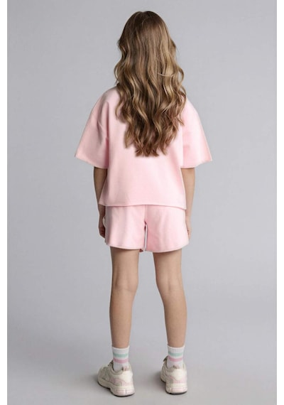 Defacto Sweatshirt Kumaşı 2li Takım Kız Çocuk H5745a826smpn186 Pembe-pn186