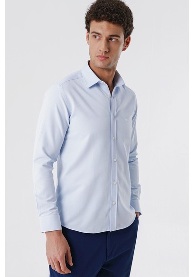 İmza Koyu Mavi Uzun Kollu Armürlü Cepsiz Pamuklu Likralı Slim Fit Dar Kesim Gömlek 1004240193-koyu Mavi Koyu Mavi İmza Koyu Mavi Uzun Kollu Armürlü Cepsiz Pamuklu Likralı Slim Fit Dar Kesim Gömlek 1004240193-koyu Mavi Koyu Mavi