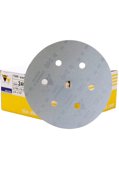 Sia 1949 Hookıt Zımpara 150 Mm 80 Kum Ahşap İşlerinizde Mükemmel Sonuçlar 50 Adet