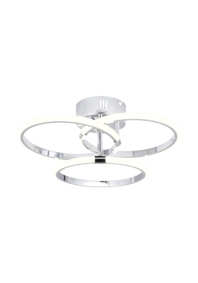 Pl 07 3 Model Krom 3 Renkli Salon Ve Oturma Odası İçin İdeal Alüminyum Avize, 40x15 Krom