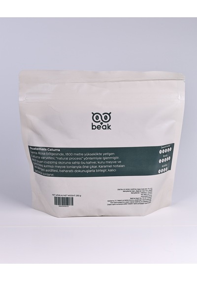 Guatemala Caturra Çekirdek Kahve 250 Gr , %100 Arabica Çekirdek Kahve