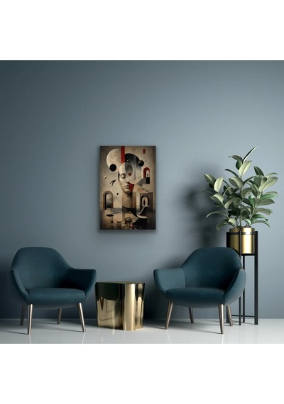 Karışık Rüyalar Soyut Kanvas Tablo 20x30 Cm Çok Renkli