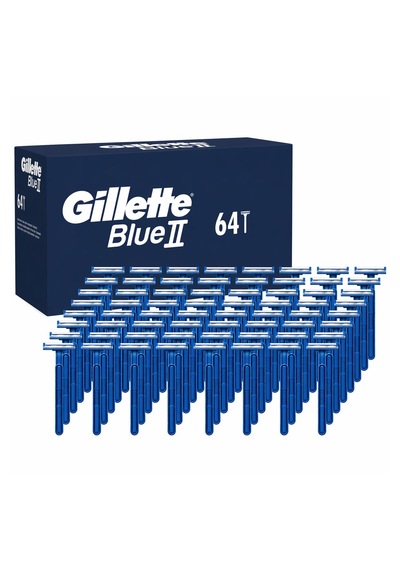 Gillette Blue Iı Tek Kullanımlık Tıraş Bıçağı 64 Adet Avantaj Paketi, 2 Bıçaklı Erkek Tıraş Bıçağı