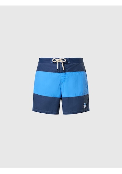 North Sails Volley Erkek Deniz Şortu 44cm-33463 Lacivert-mavi-beyaz
