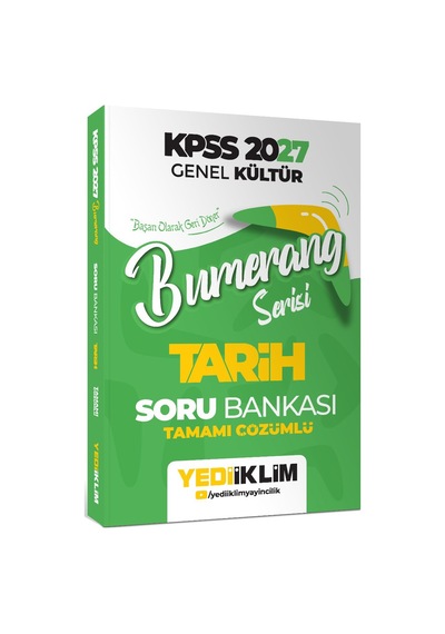 Yediiklim 2027 Kpss Genel Kültür Bumerang Serisi Tamamı Çözümlü Soru Bankası Seti 3 Kitap-170245