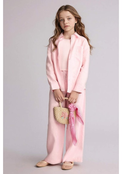 Defacto %100 Keten Wıde Leg Geniş Paça Pembe Pantolon Kız Çocuk G8373a826smpn440 Pembe-pn440 Defacto %100 Keten Wıde Leg Geniş Paça Pembe Pantolon Kız Çocuk G8373a826smpn440 Pembe-pn440