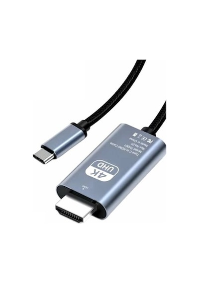 2m Metre Hdmi Kablo 4k 30 Hz Full Hd Tv Monitör Uydu Alıcısı Pc Uyumlu Type C To Hdmı Kablosu