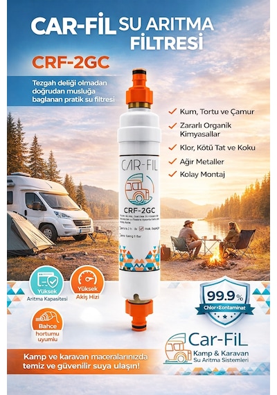 Karavan Tipi Su Arıtma Filtresi -CRF-2GC