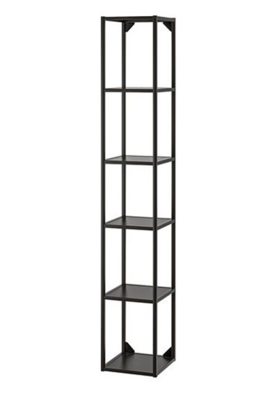 Ikea Enhet Açık Raf Ünitesi, Antrasit, 30x30x180 Cm