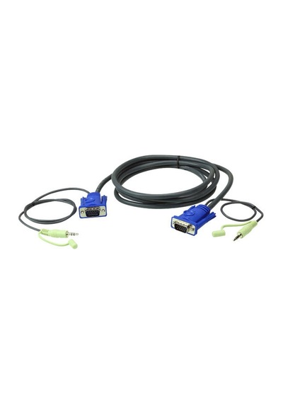 Aten 2l-2515a 15 Mt 3.5 Stereo Ses Bağlantılı Vga Kablosu