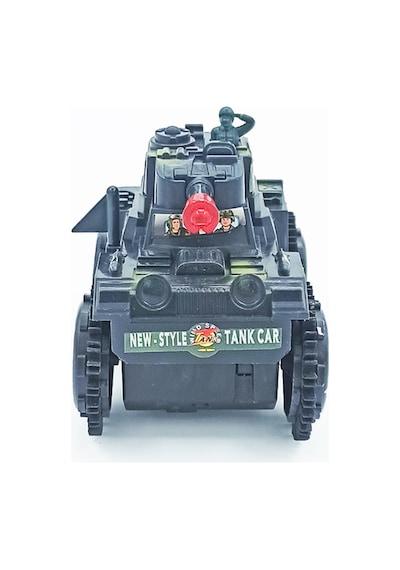 Takla Atan Pilli Işıklı Çılgın Tank 12Cm Oyuncak Takla Atan Tank