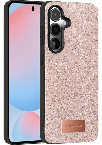 Samsung Uyumlu Galaxy S24 Bright Simli Kapak Pembe
