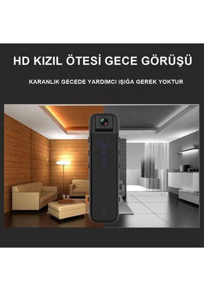 Secumore Harekete Duyarlı 1080p Vücut Ve Güvenlik Kamerası Gece G