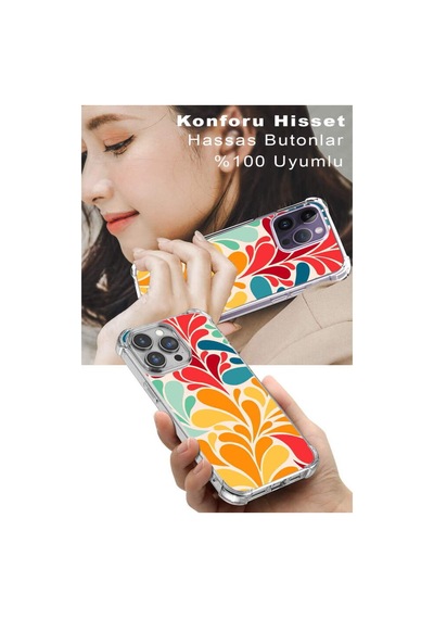 Samsung Galaxy S25 İle Uyumlu Retro Color 5 Tasarımlı Antişok Kılıf