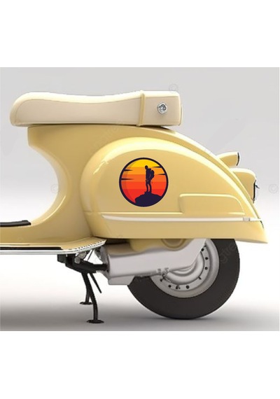 Dağcı Adventure Kamp Sticker - 4x4 Off Road Pickup Camping Sticker - Araba Oto Motosiklet Karavan Sticker - 02132 10X10 Cm