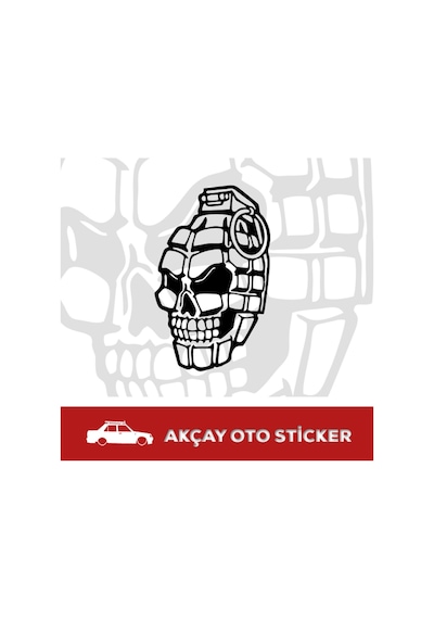 El Bombası Sticker Kuru Kafa Sticker Bomba Araba Sticker