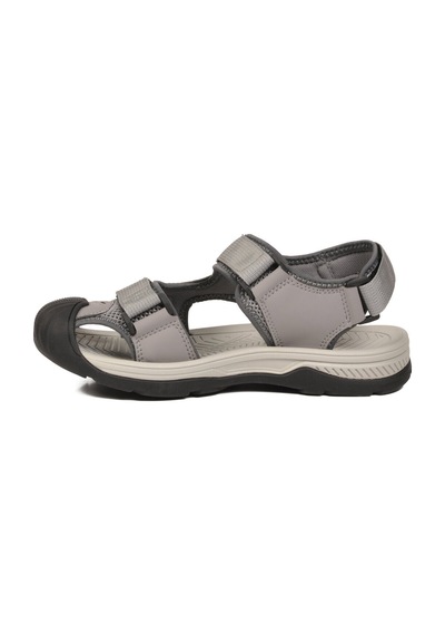 Voyager Erkek Outdoor Trekking Sandalet Kapalı Burun Cırtlı Günlük Yürüyüş Gri E337 M