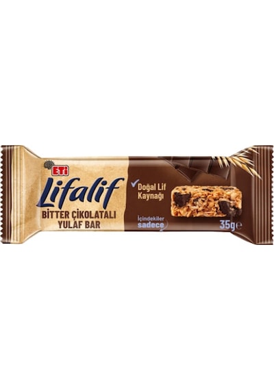 Eti Lifalif Bitter Çikolatalı Yulaf Bar 35 Gr 16 Adet-81