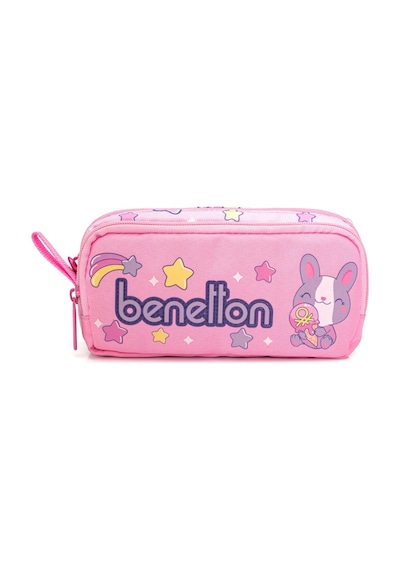Benetton Kız Çocuk Açık Pembe Üçlü İlkokul Çanta Seti 21032 Pembe