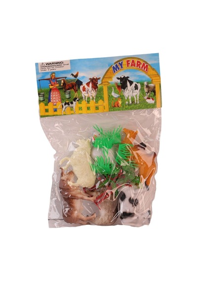 828-45 Pvc De Çiftlik Hayvanları Seti 72 Çok Renkli