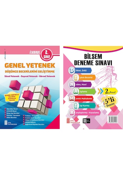 Ata 2. Sınıf Bilsem Sınavlarına Hazırlık +5 Li Deneme Sınavı
