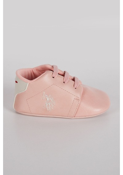 U.S. Polo Assn. Pudra Bağcıklı Kız Bebek Ayakkabı 5274-30632 Pudra