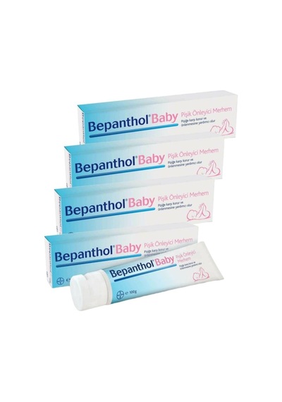Bepanthol Baby Pişik Önleyici Merhem 100 Gr 4 Adet P01828 Çok Renkli