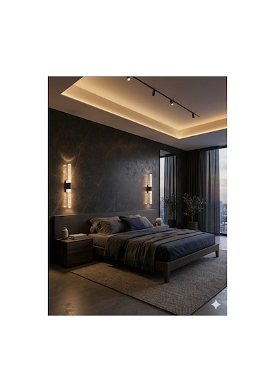 Bubblelight Medium 40 Cm Modern Tasarım Led Aplik - Duvar Lambası - Antrasit Gri - Elektrikli - Günışığı Antrasit Elektrikli